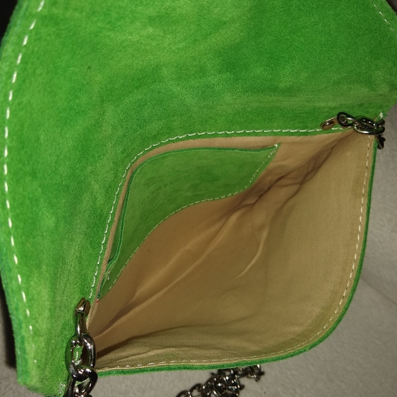 Creazioni Maurizio green leather purse. - Picture 5 of 7